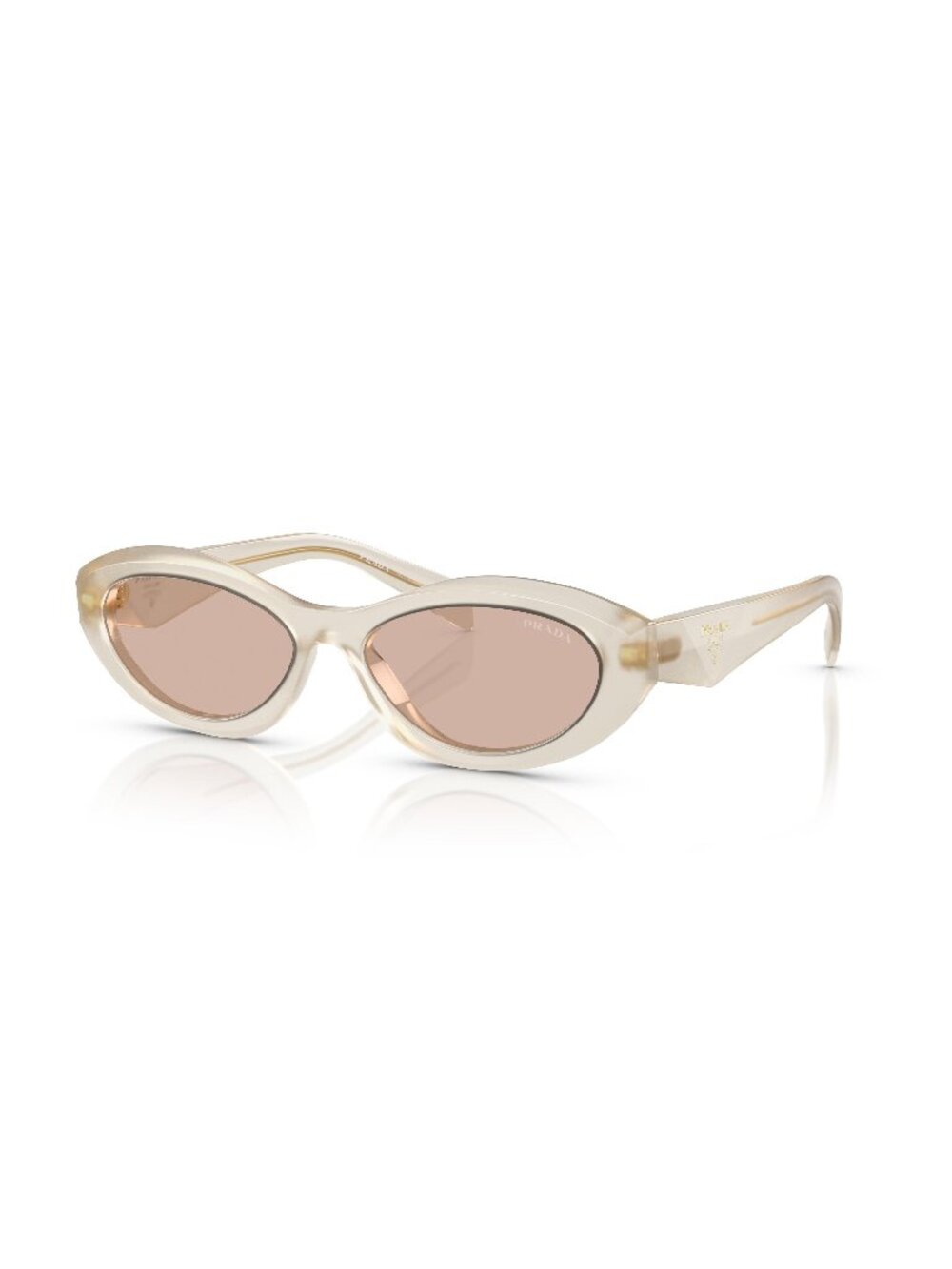 New Prada Women's Sunglasses Multicolor Aviator Brown Lens Acetate Frame PR 26ZS